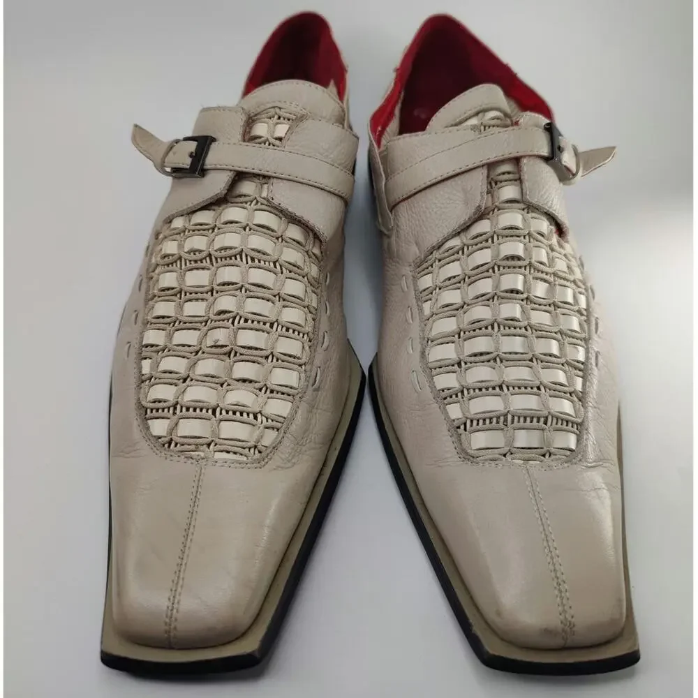 Umberto Pellegrini Woven leather shoes sz 10.5